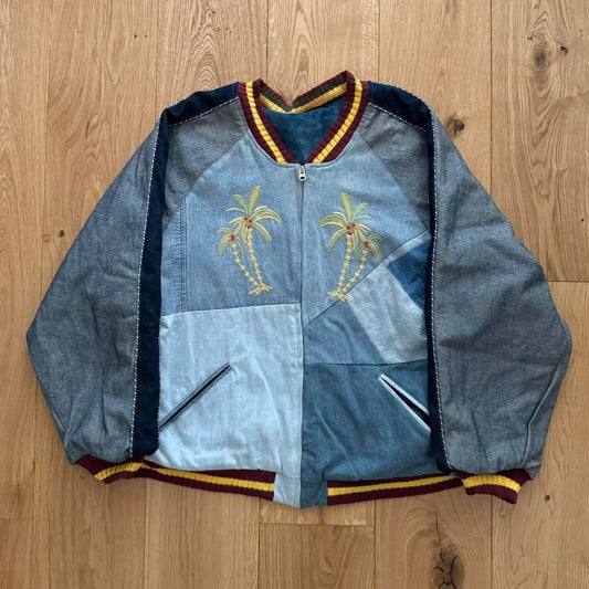 Kapital Patchwork Denim Souvenir Jacket