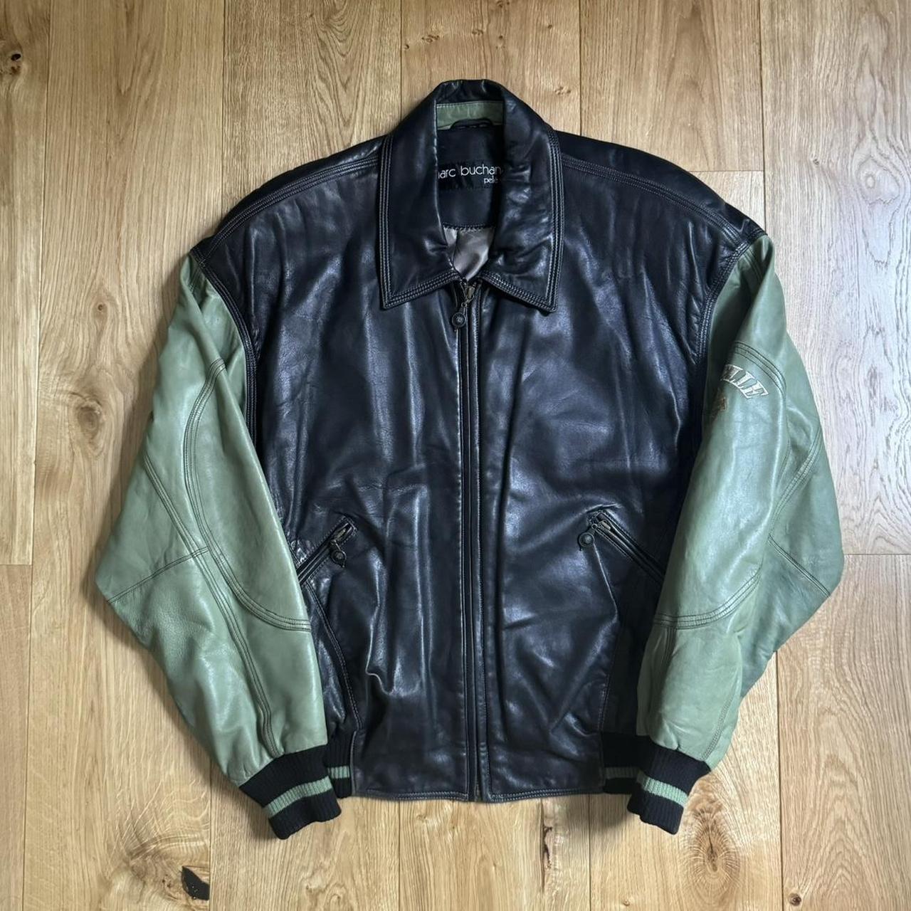 Vintage Pelle Pelle Spell Out Leather Jacket