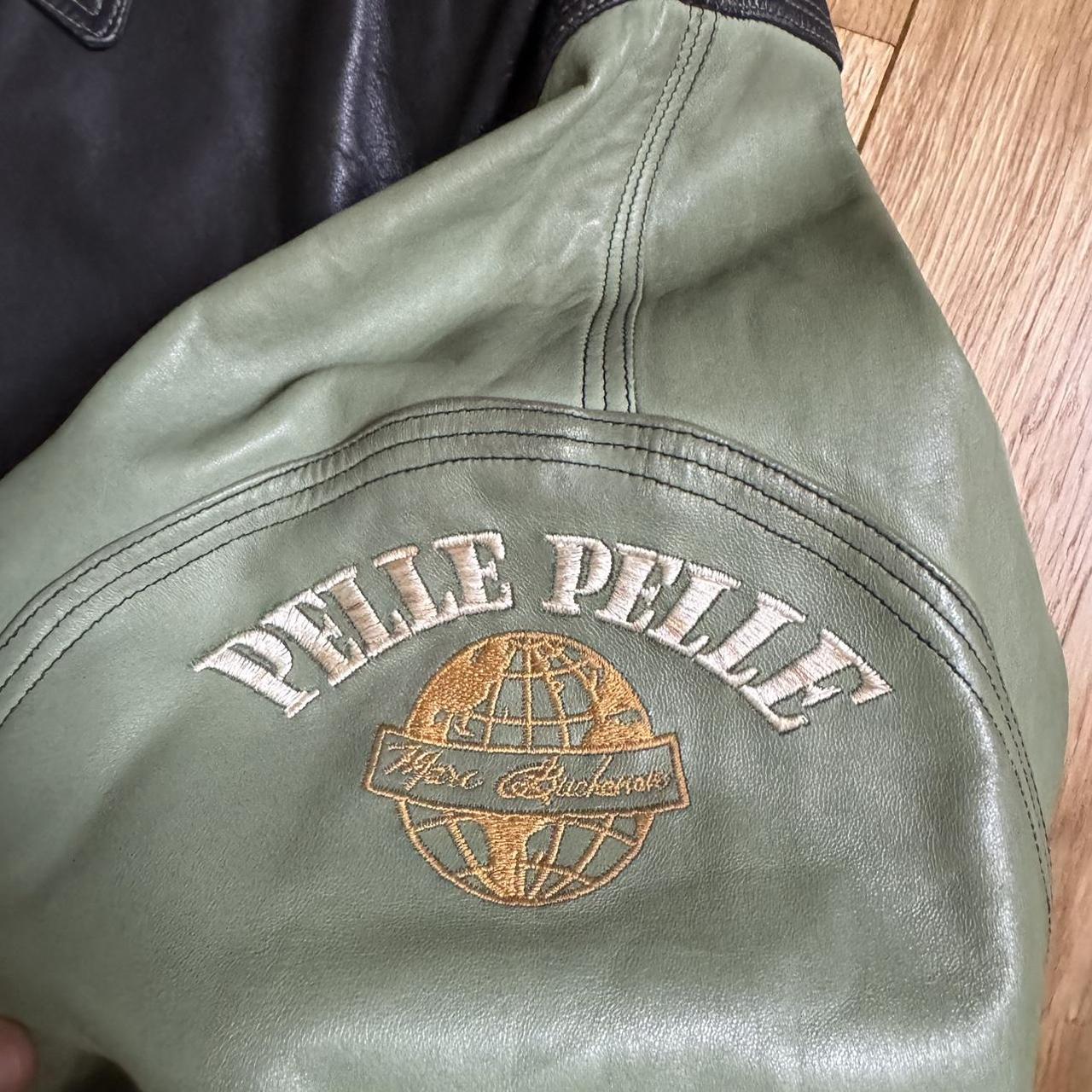 Vintage Pelle Pelle Spell Out Leather Jacket