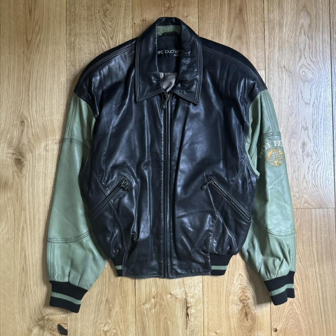 Vintage Pelle Pelle Spell Out Leather Jacket