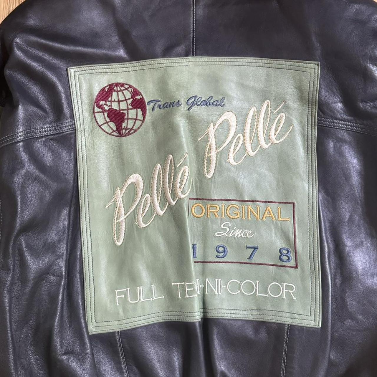 Vintage Pelle Pelle Spell Out Leather Jacket